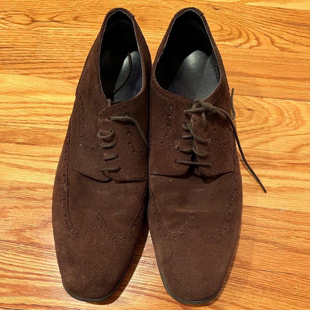 Cole Haan gently worn mens suede dress shoes